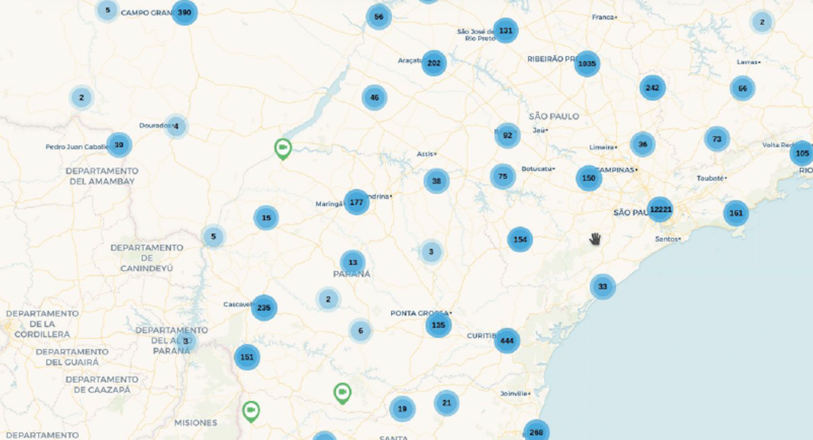 Rede colaborativa de torres de vigilância na região